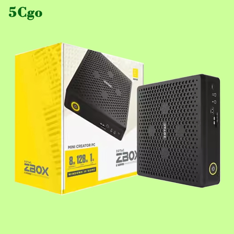 5Cgo.ZOTAC/索泰ZBOX EN72070V酷睿i7-9750H迷你桌上型電腦主機RTX2070邊緣計算設備便攜