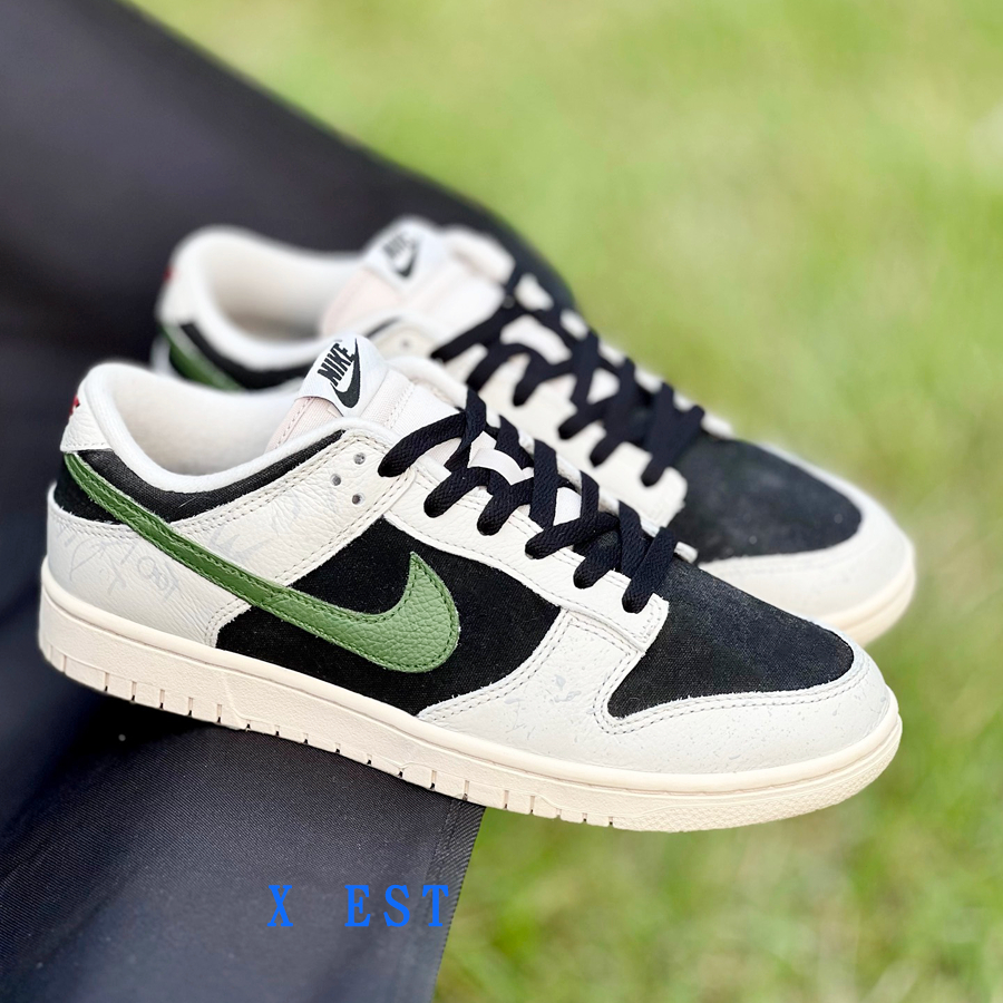 【X Est】預購 Nike Dunk Low 秘境 反轉熊貓 橄欖綠 摩卡臟臟鞋 男款 黑白綠DZ2538-100
