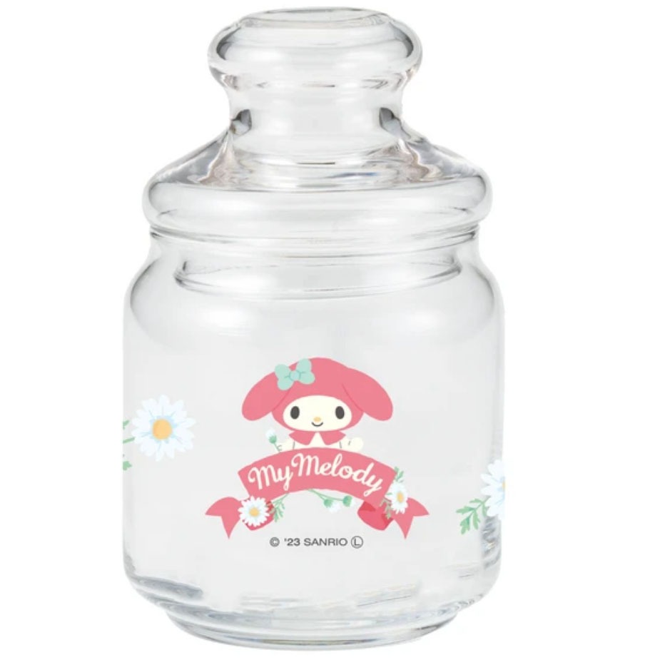 日本製 My Melody 美樂蒂 玻璃罐 收納罐 Sanrio正版 lk209