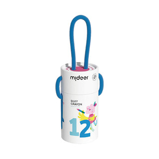 MiDeer 可洗式速乾絲綢蠟筆(12色)【佳兒園婦幼館】
