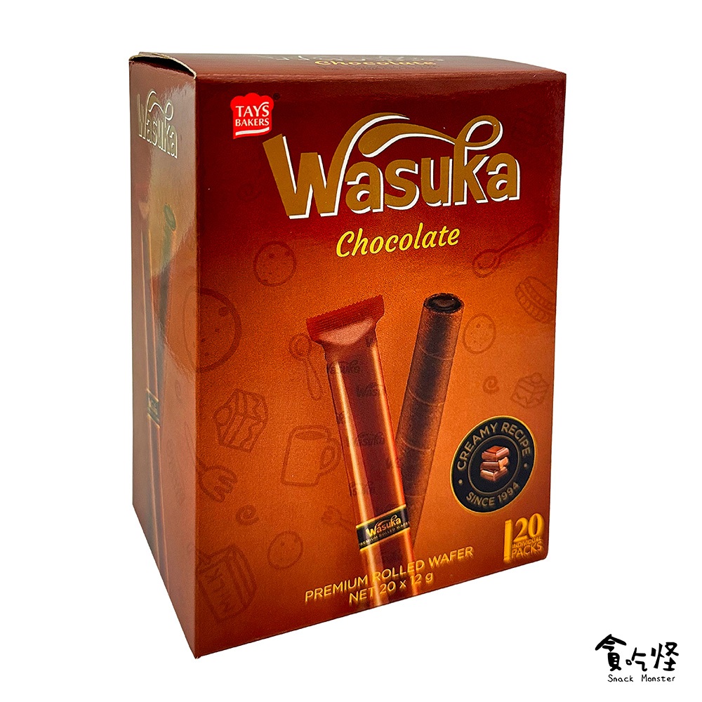 【Wasuka】爆漿頂級巧克力威化捲 240g (有效期限:2024.08.20) 即期品 優惠