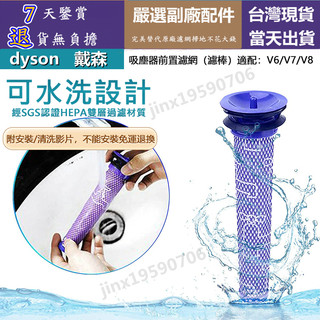 【台灣現貨】dyson 戴森 v6 v7 v8 sv03 sv04可水洗濾網 濾網 濾芯 HEPA前置濾網 吸塵器 零件