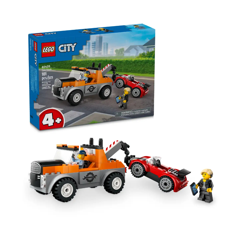 『現貨』LEGO 60435	City-拖吊車和跑車維修   盒組  【蛋樂寶樂高館】