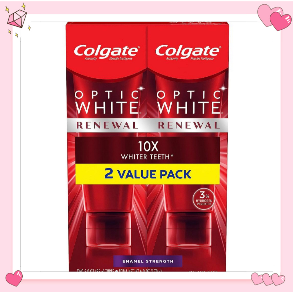 現貨 Colgate Optic White Pro Series Toothpaste 強化琺瑯質 美白 牙膏 兩入組