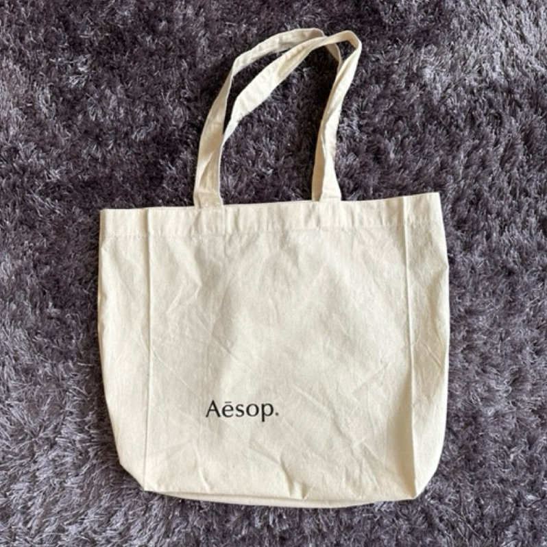 （全新未使用/現貨）Aesop 純色棉麻購物袋🛍️