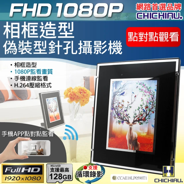 CHICHIAU WIFI 1080P 相框造型微型針孔攝影機 影音記錄器