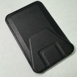 POLYWELL 磁吸式手機支架 Magsafe卡夾 卡包 折疊式 皮革質感