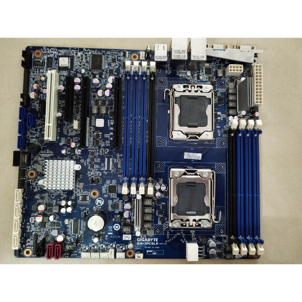 技嘉Xeon E5 2400 GA-7PCSLX C602 10核/20緒 1356 主機板 X79