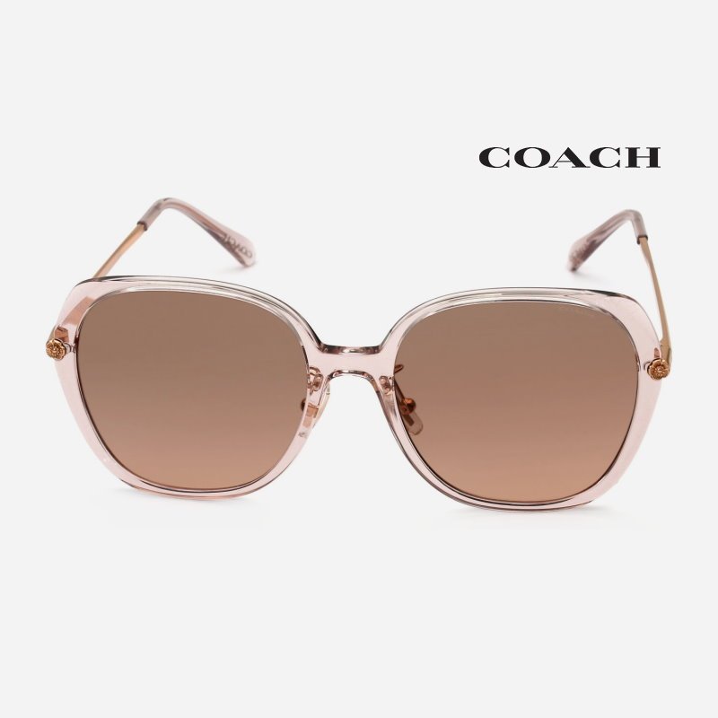 COACH HC8403D 蔻馳品牌太陽眼鏡｜防紫外線潮流時尚蝶形透明墨鏡 女生品牌眼鏡框【幸子眼鏡】