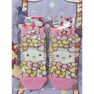 (全新) 日本製 Hello Kitty 一組2入可愛襪子