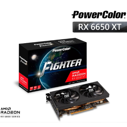 PowerColor 撼訊 RX6650XT Fighter 8G GDDR6 128bit AMD 顯示卡 二手極新