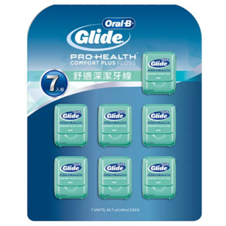 好市多商品-特價-歐樂B Glide 舒適深潔牙線 薄荷口味 40公尺 X 7入