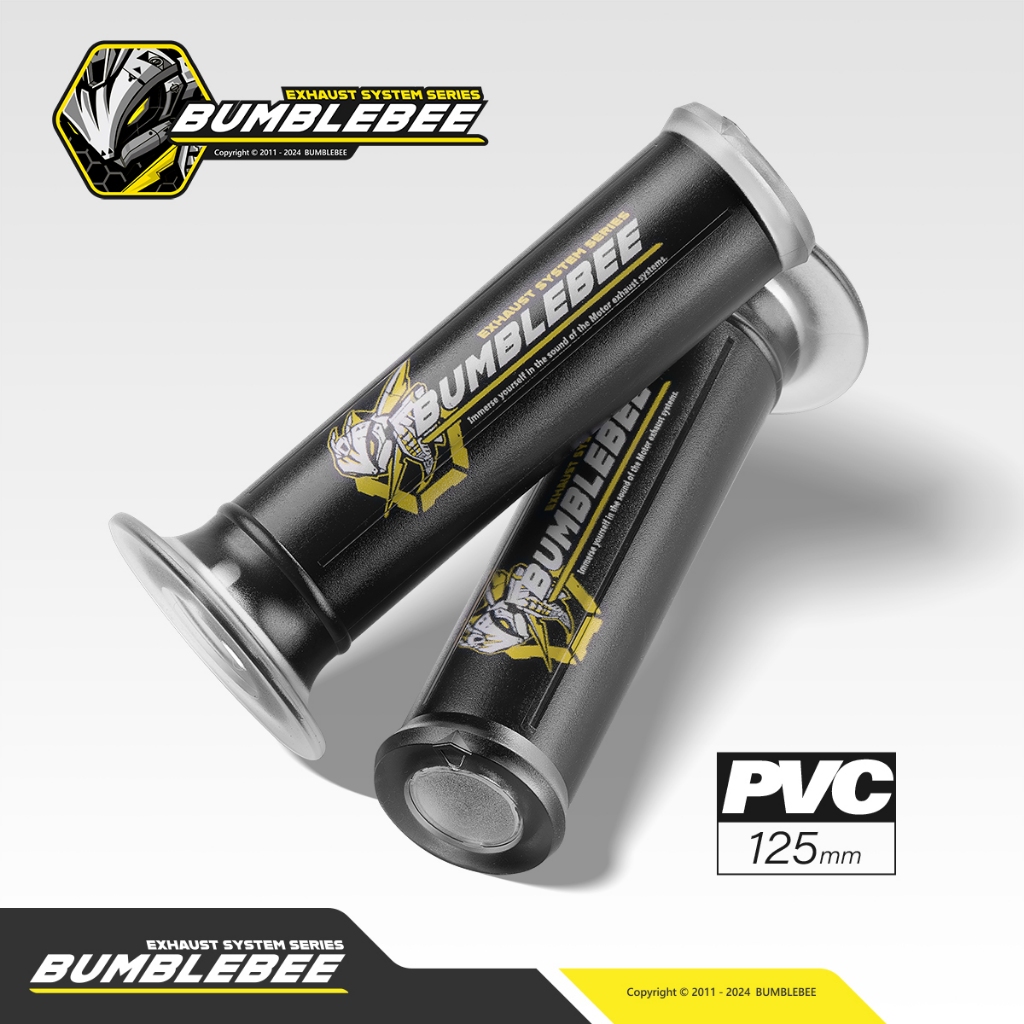 【黃蜂 BUMBLEBEE】黃蜂 PVC矽膠防滑握把套 糯米腸125mm 通用型 尾端可拆卸 可上端子