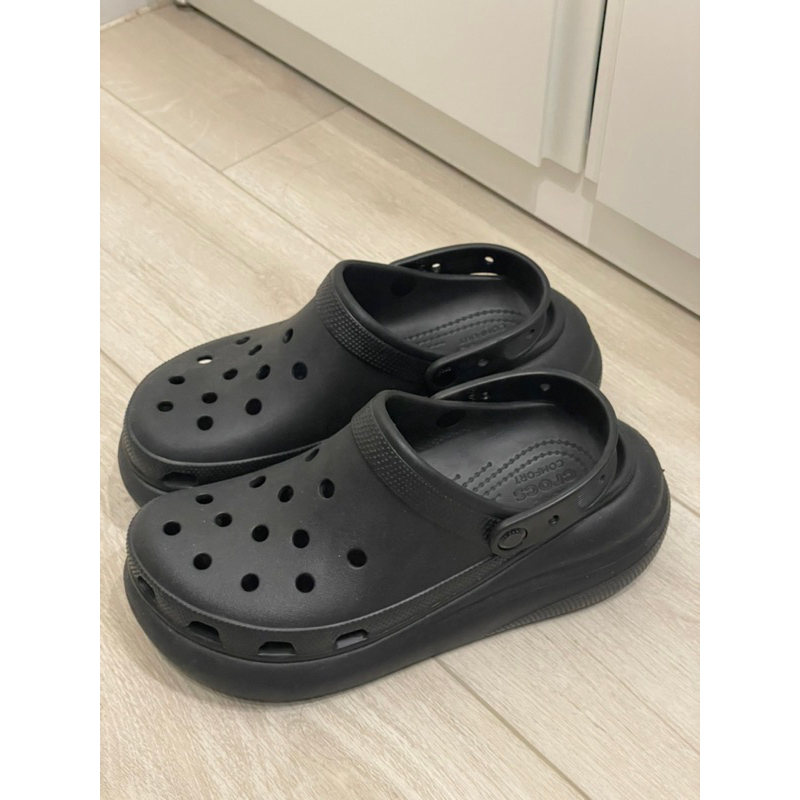 二手 Crocs 洞洞鞋 超厚底 iconic crocs comfort
