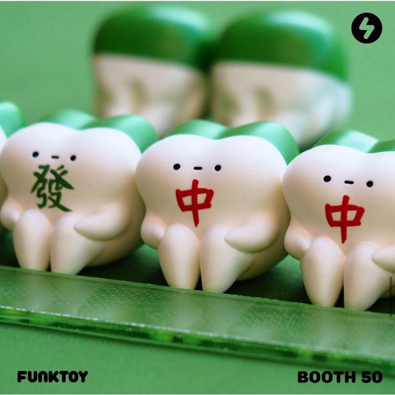 FUNKTOY 放克玩具 必中牙 發財牙 牙牙 麻將牙牙 設計師玩具 設計師公仔