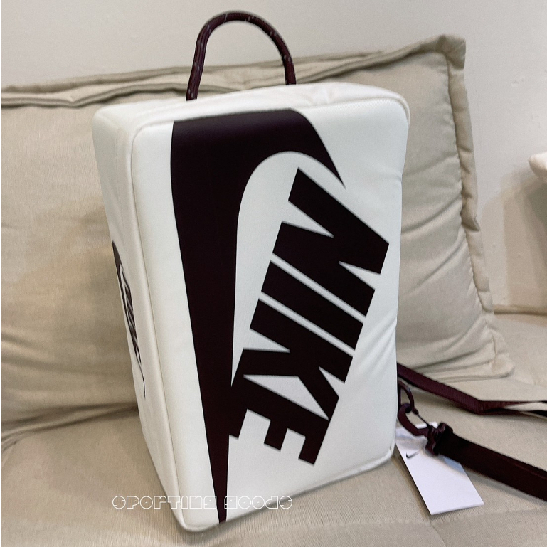 S.G NIKE SHOE BOX BAG DA7337-133-870 米白 斜背包 鞋袋 健身包 手拿 手提袋
