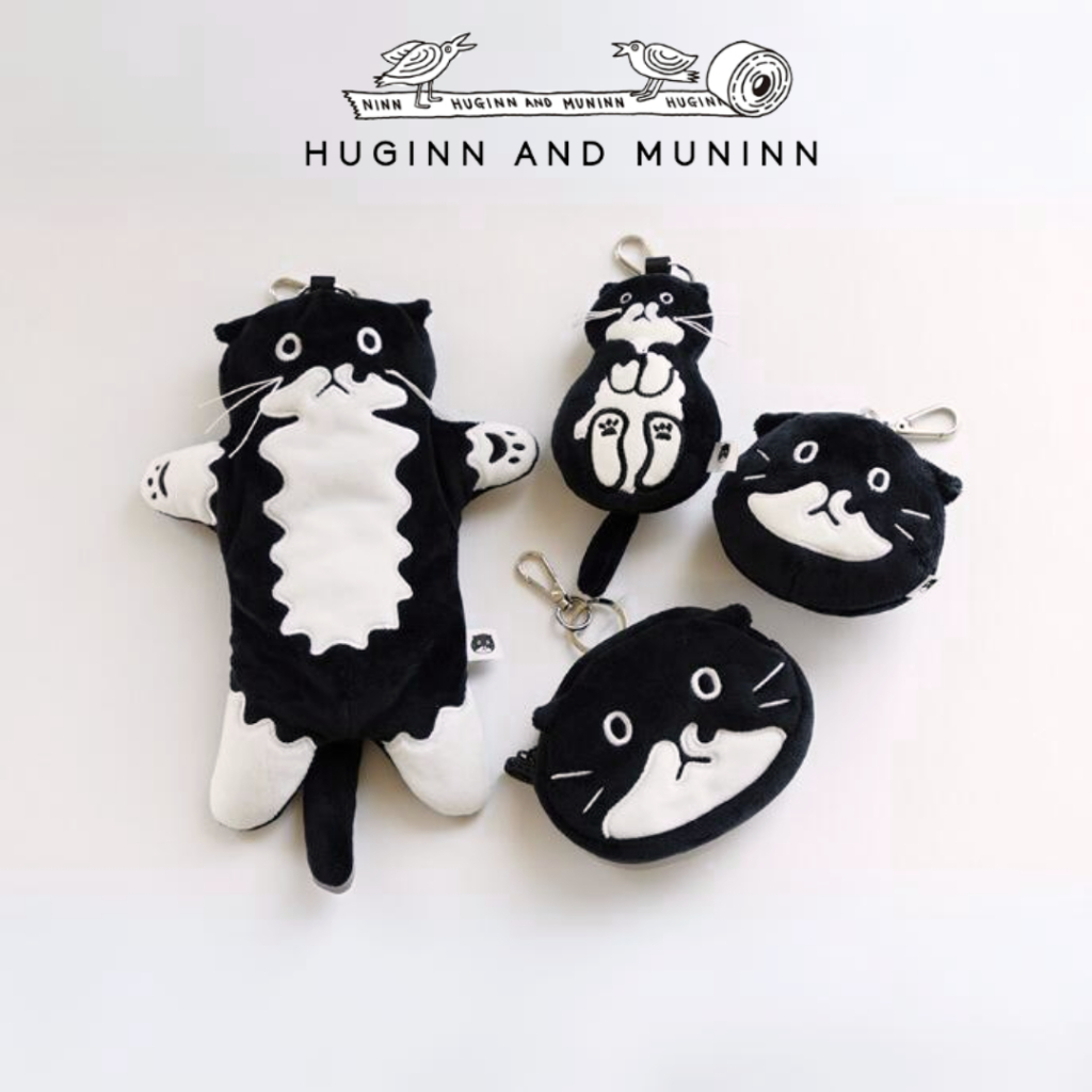 🌈Alpaca韓國文創 | huginn and muninn x object聯名 吊飾 收納包 筆袋 賓士貓 鑰匙圈