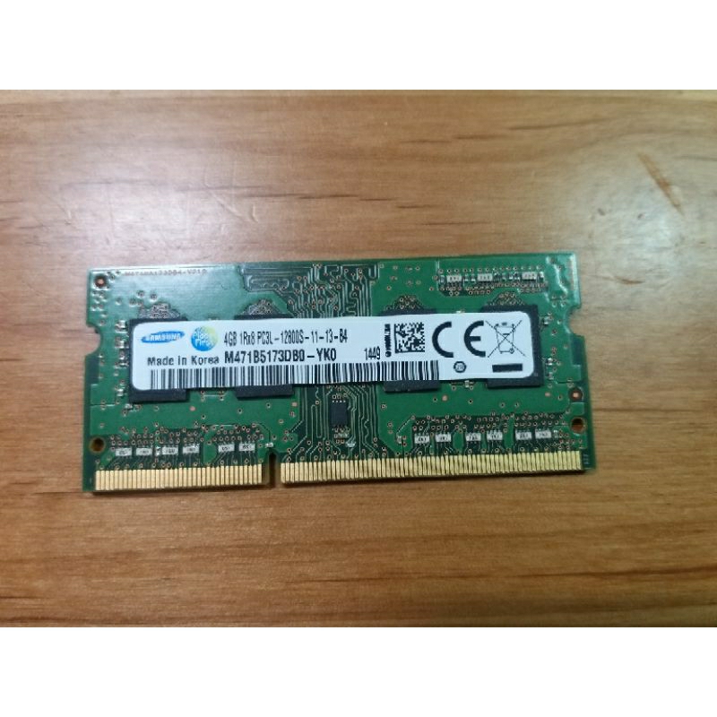 Samsung  DDR3 1600 4GB 筆電  SO-DIMM RAM記憶體