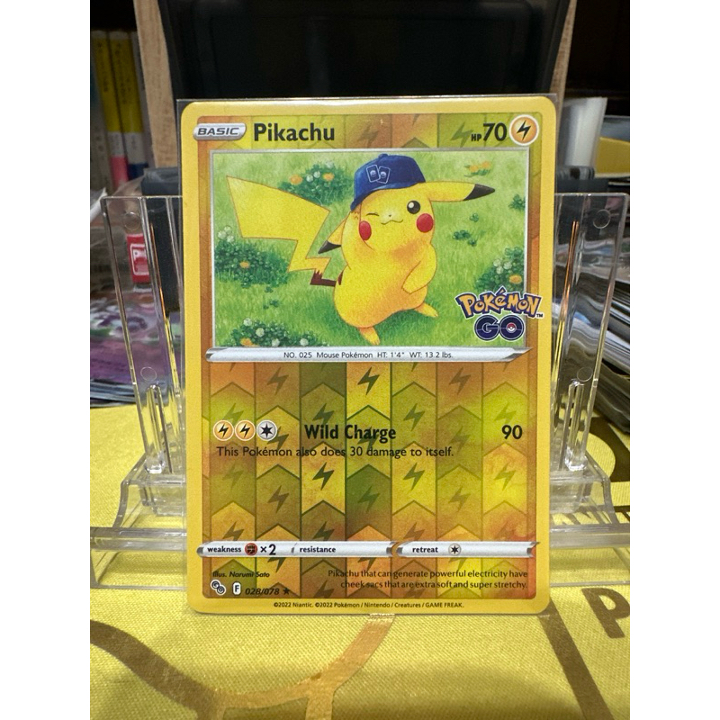 【菊草葉之家】PTCG 寶可夢集換式卡牌遊戲 美版 外閃 寶可夢GO 皮卡丘 寶可夢美版