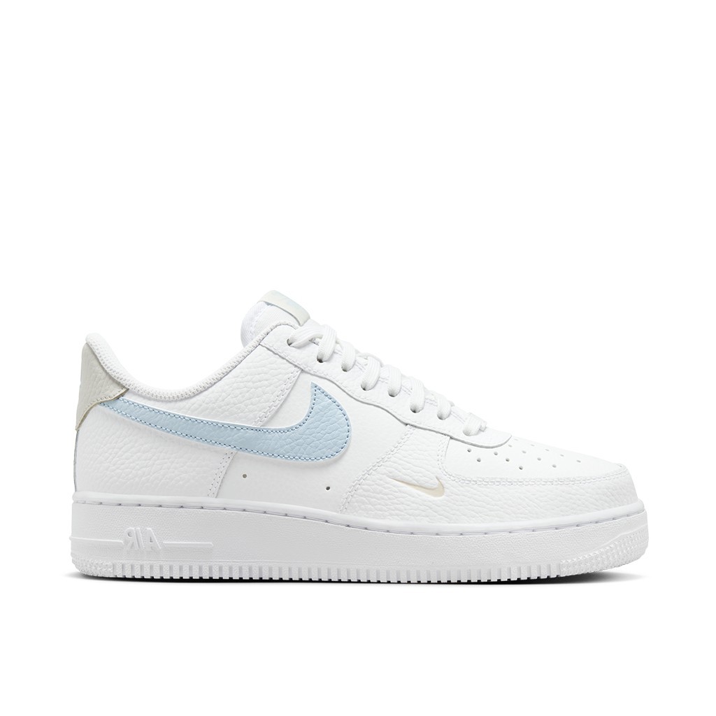 NIKE 女鞋 W AIR FORCE 1 '07 小勾 寶寶藍米灰白【A-KAY0】【HF0022-100】