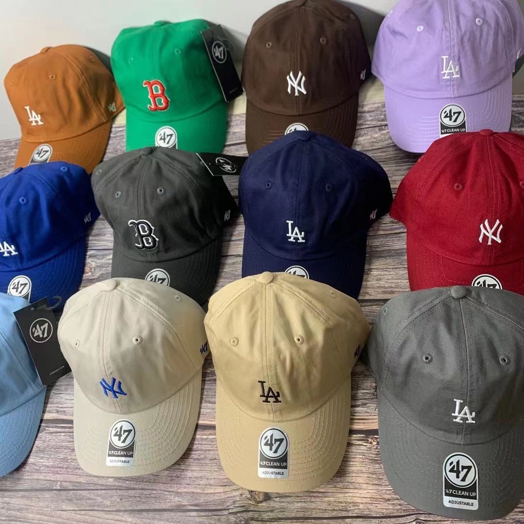 韓國代購 47 BRAND LA帽 NY 水洗老帽 紐約洋基 小logo 47 棒球帽 鴨舌帽 洋基帽