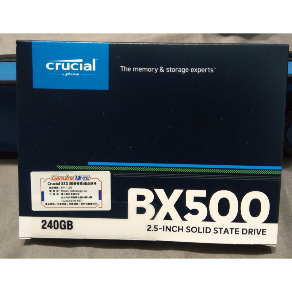 全新 美光 Micron Crucial BX500 240G SSD 2.5吋固態硬碟