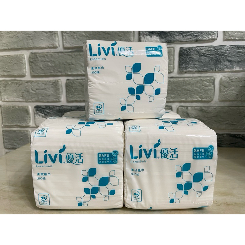 新包裝-整箱30包/優活 300小抽柔拭紙巾 柔紙巾 衛生紙 營業用衛生紙