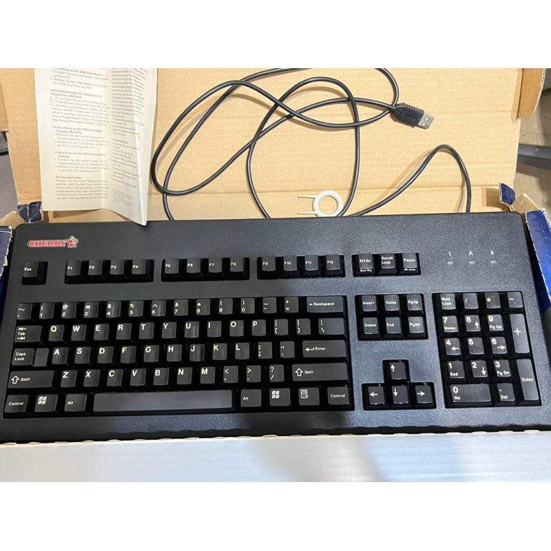 Cherry G80 3484 機械鍵盤 茶軸捷克製 英文無注音 二色成型
