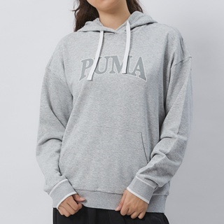 Puma 基本系列 Puma Squad 女 灰色 休閒 運動 帽T 長袖 67789904