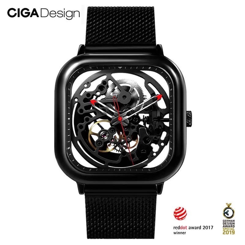 【CIGA Design】 Ｃ系列方型自動機械錶 Z011-BLBL-W13 41mm 現代鐘錶