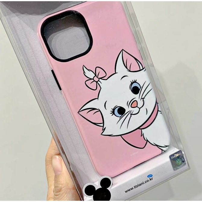 全新出清 韓國正版 蘋果 iPhone 13 mini 迪士尼 瑪麗貓 雙層防摔殼 手機殼