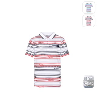 【FILA】男性 GOLF 吸濕排汗 短袖 運動POLO衫-丈青 1POX-2118-NV