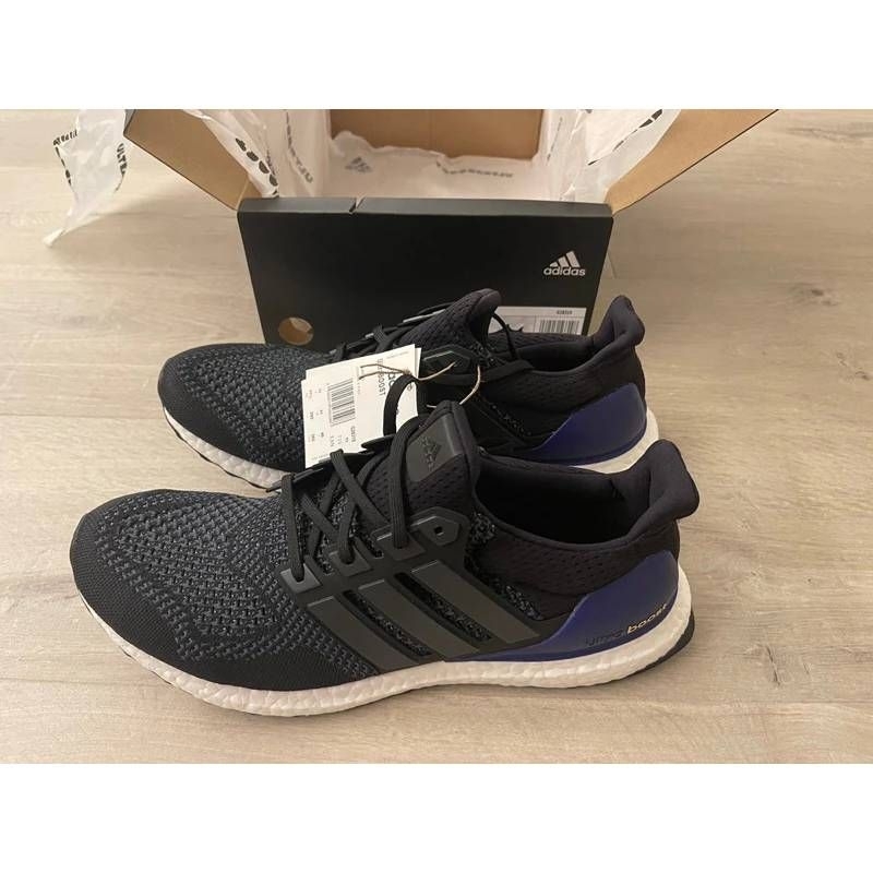 全新台灣公司貨 adidas ultraboost OG 1.0 複刻 US11.5 黑紫 跑鞋 G28319