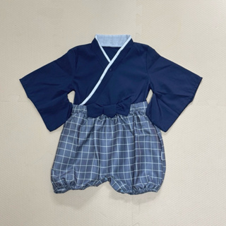 近全新 短袖包屁衣 兒童和服 寶寶和服 日系時尚 造型爬服 連身衣