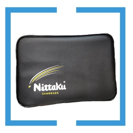 【Nittaku】 方形PVC 桌拍袋 皮面拍袋 桌球拍套 (可放兩支球拍及桌球)