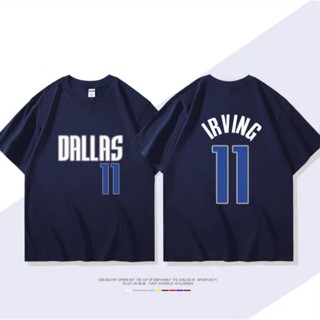 🔥歐文Kyrie Irving厄文短袖純棉T恤上衣🔥NBA球衣小牛獨行俠隊運動圓領棉T衣服T-shirt男T女籃球衣B3