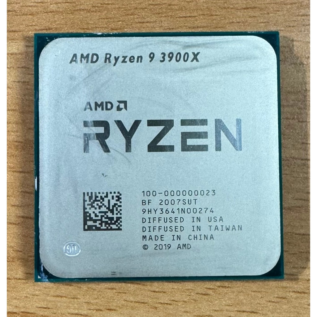 【平價賣場】AMD Ryzen 9 3900X 12C24T 3.8G 4.6 64M 105W AM4無風扇中古良品