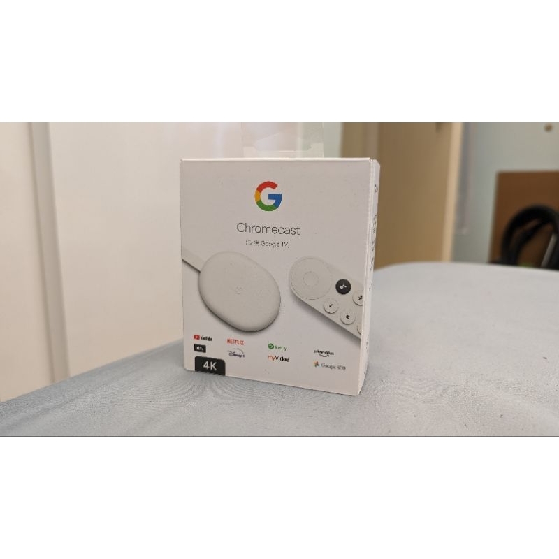 Google Chromecast (支援 Google TV) 4K版 媒體串流播放器
