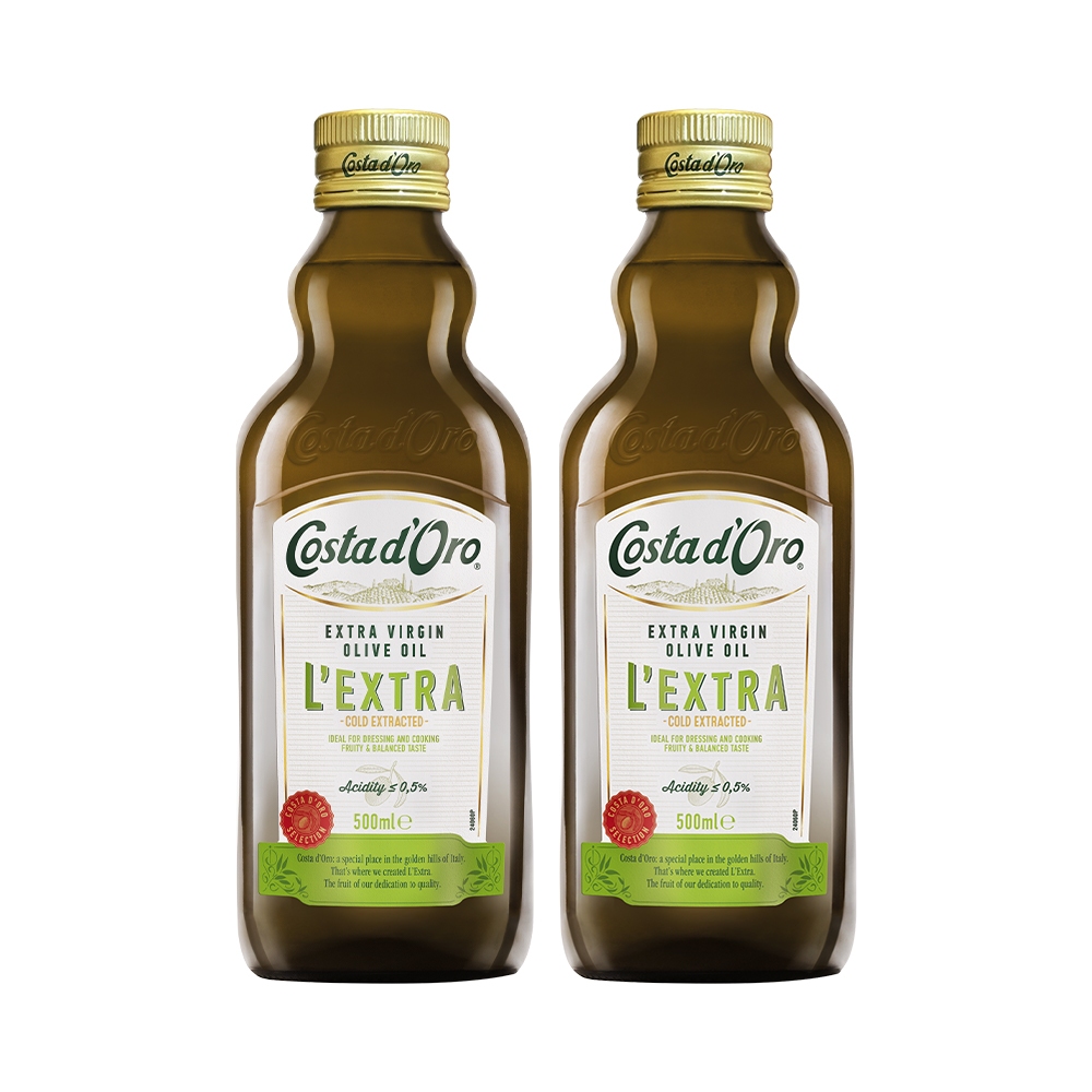 【Costa d’Oro 高士達】義大利 特級冷壓初榨橄欖油 原瓶進口(500ml*1/3/4入)