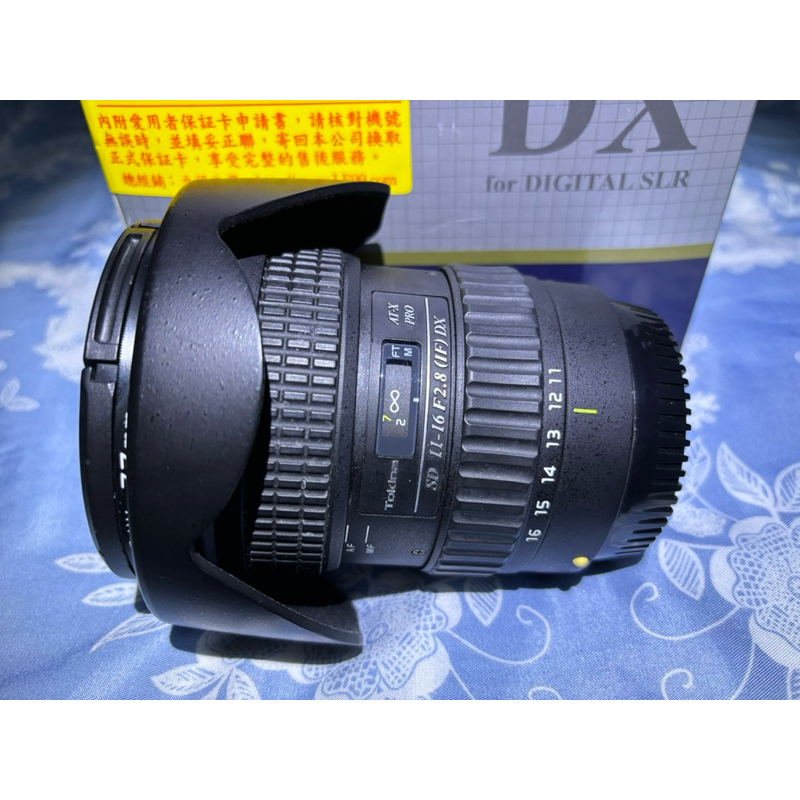 Tokina 11-16mm F2.8 AT-X 116 PRO DX II T116 for Canon 超廣角變焦鏡
