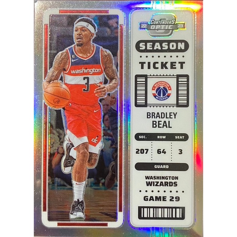 PANINI CONTENDERS OPTIC BRADLEY BEAL SILVER 銀亮球票卡