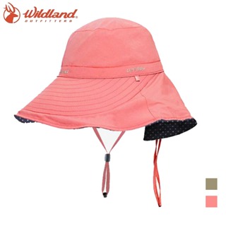 【WILDLAND 荒野】女抗UV印花雙面優雅遮陽帽 UPF30 防曬帽 圓盤帽 漁夫帽 WH1065
