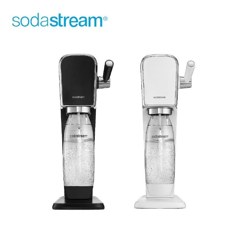【特A級福利品僅盒裝微損】【Sodastream】 ART 自動扣瓶氣泡水機(黑色/白色)
