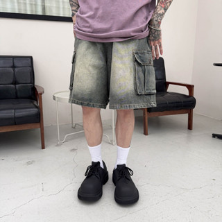 [Sin Select Shop] 泥染 重水洗 口袋 仿舊 牛仔 短褲