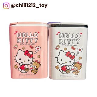 【三麗鷗Hello Kitty】按壓型垃圾桶 置物桶 小垃圾桶 迷你型垃圾桶 收納 桌上收納 置物桶 置物筒 收納桶