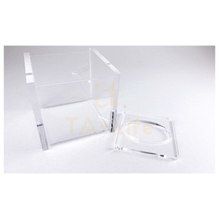 【TA-Life】透明壓克力 方形面紙盒 14x13.5x13公分 上蓋下壓款 高品質 外銷