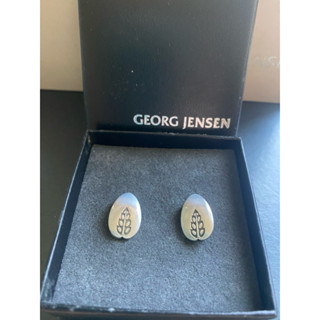 Georg Jensen喬治傑生GJ#113 丹麥製 絕版 稻穗🌾夾式耳環
