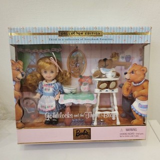 玄麥系列1800 Goldilocks doll and baby bear 2000 kelly 小凱莉和三隻小熊