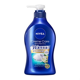 【JPGO】日本製 花王Kao 妮維雅 NIVEA W濃厚保濕沐浴乳 480ml~香水百合