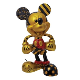 Enesco精品雕塑 Disney 迪士尼 Romero Britto系列 限定金色米奇居家擺飾 紅色 EN40931